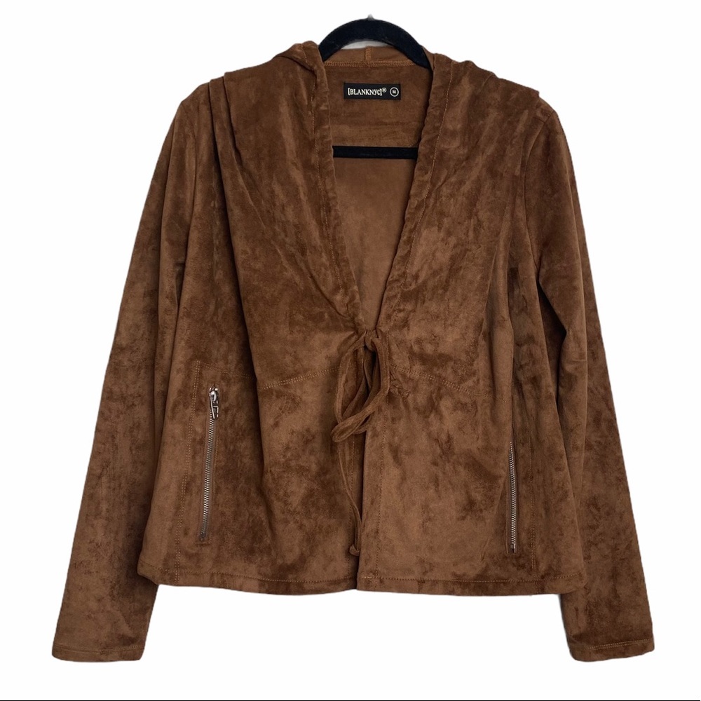 NEW BlankNYC Faux Suede Hooded Jacket NWT - Picture 8 of 8